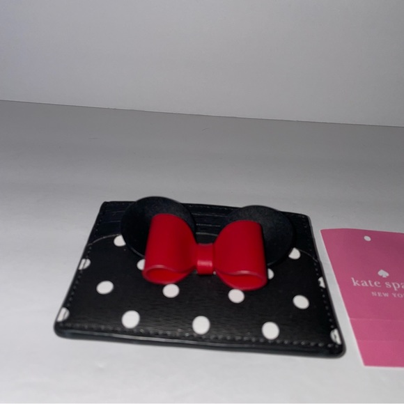 NWT Kate Spade x Disney Minnie Mouse Bow Card Holder - Picture 5 of 9